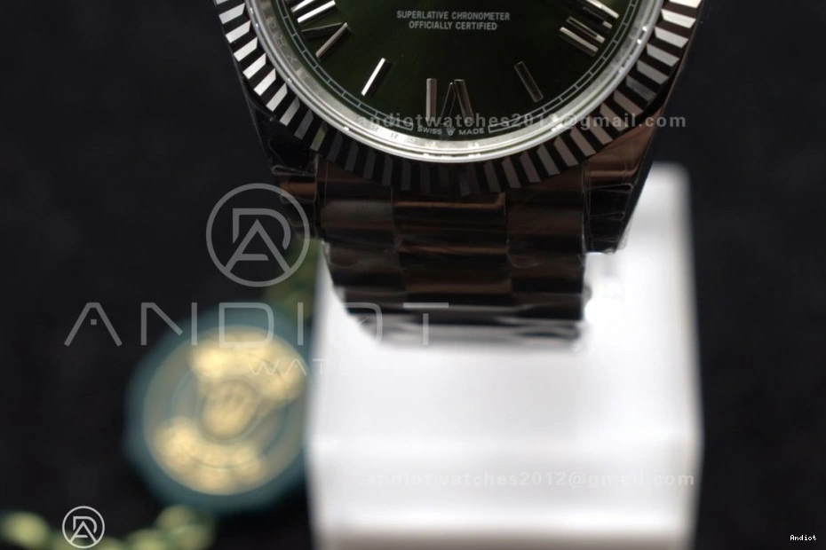 Dial Green on GSF Bracelet DayDate SS Bezel A2836 Gain 40 Roman President Weight 0418